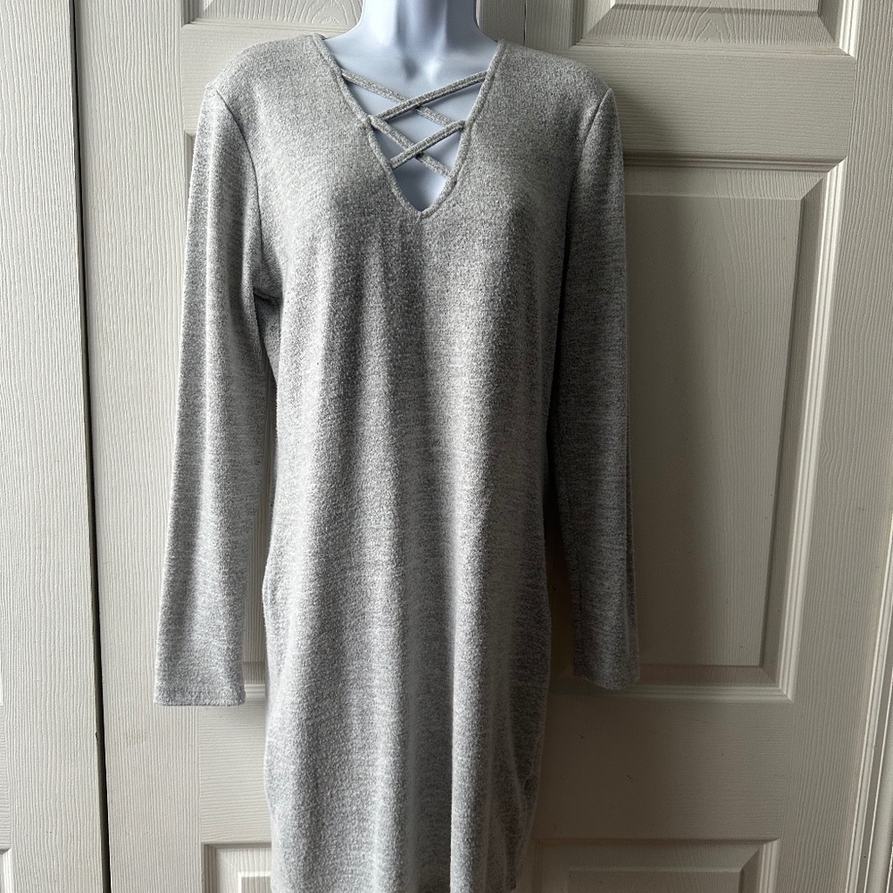 Stella Tweed, women’s long sleeve knit dress size L